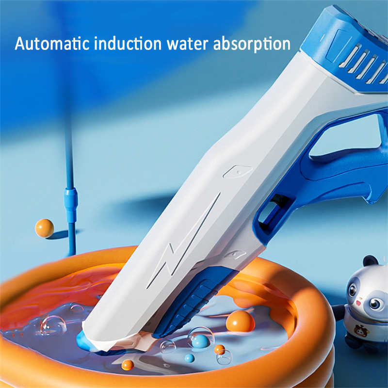 Bath Toys Water Gun Automatic Induction Water Absorbing Summer Electric Toy High-Tech Burst Water Gun Beach Outdoor Water Fight Toys GiftJ230210