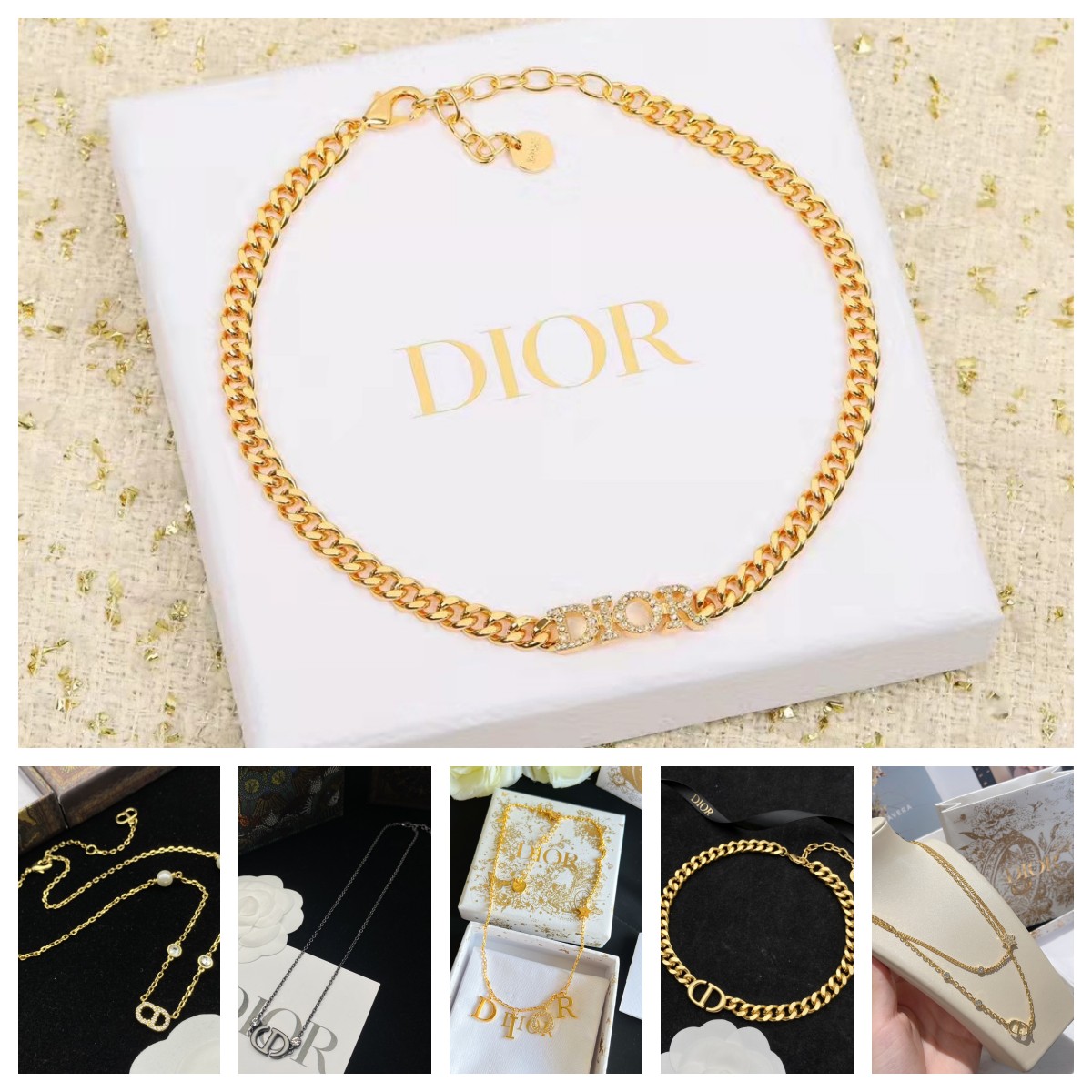 AAAAA dupe New Fashion Top Look Ladies Luxury Designer Necklace Pendant Necklaces Bangle Bracelet Designers Plated Faux For Women Wedding Jewelry with Box, Necklace dh
AAAAA dupe New Fashion Top Look Ladies Luxury Designer Necklace Pendant Necklaces Bangle Bracelet Designers Plated Faux For Women Wedding Jewelry with Box, Necklace dh