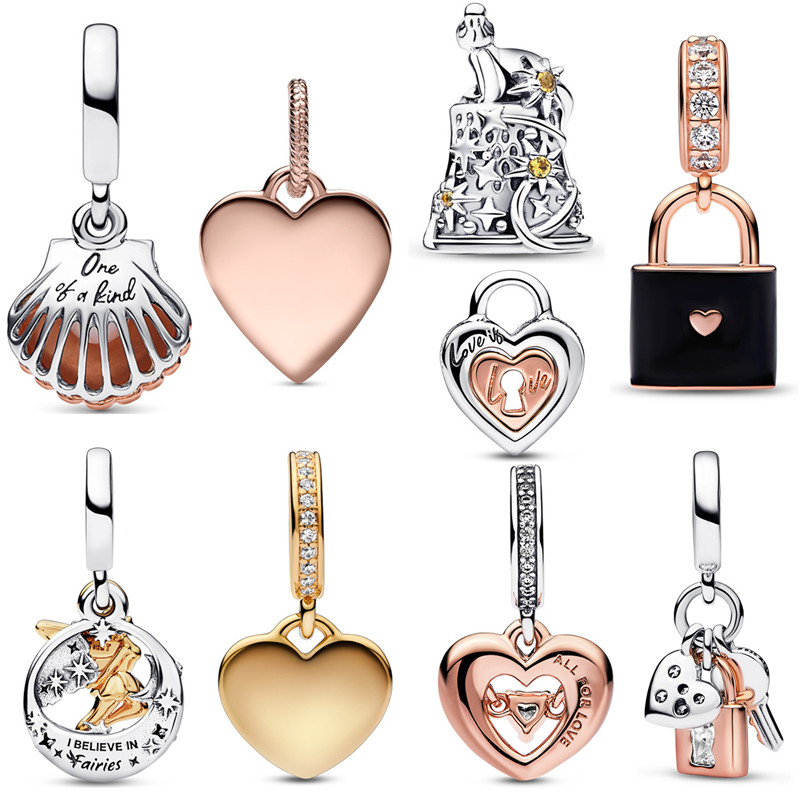 Valentine's Day new charms bracelets gift love key pendant mouse women beads DIY fit Pandora bracelet ladies party wedding designer jewelry 16-21cm
Valentine's Day new charms bracelets gift love key pendant mouse women beads DIY fit Pandora bracelet ladies party wedding designer jewelry 16-21cm