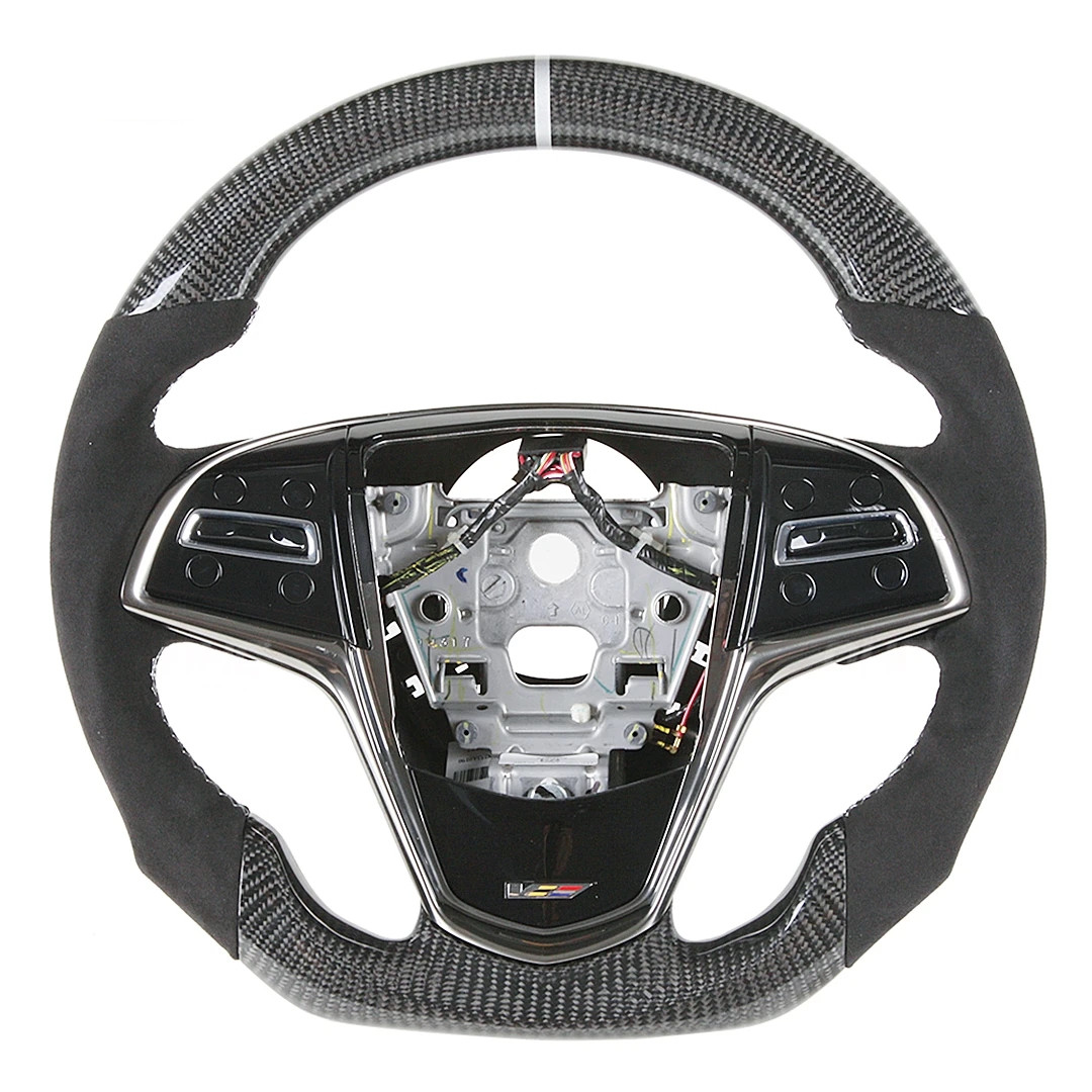 Racing Wheels Custom Car Interior Accessories Carbon Fiber Steering Wheel For Cadillac ATS