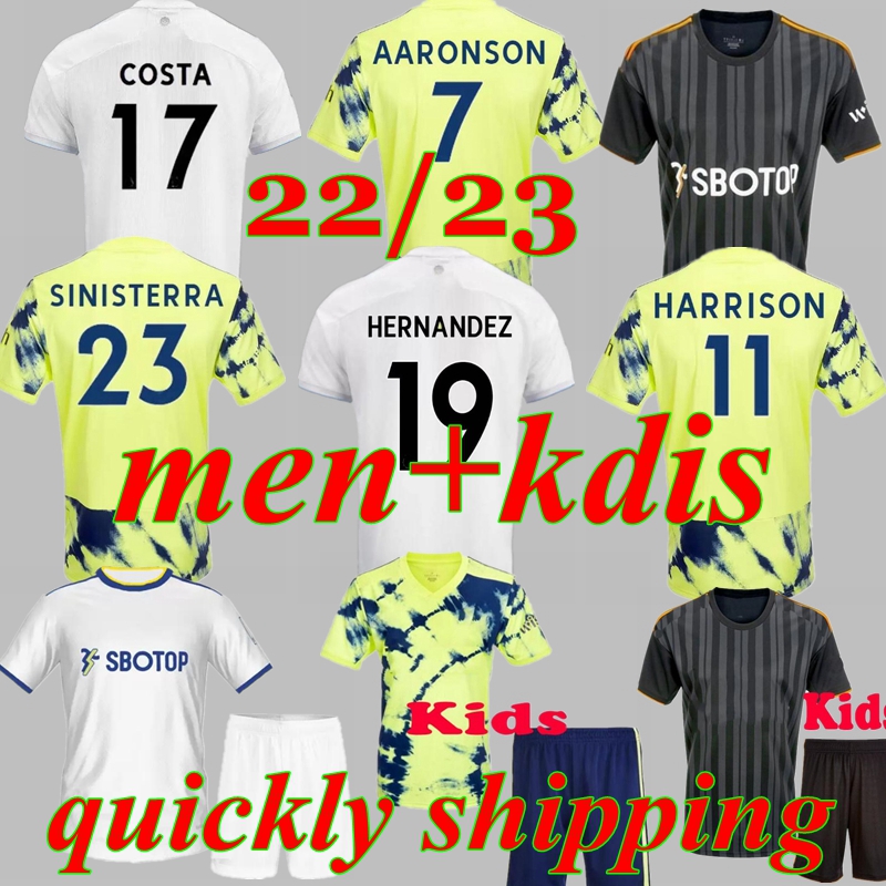 22 23 SUMMERVILLE BAMFORD Soccer Jerseys leeds Adams uniteds Aaronson HARRISON kit 2022 2023 Llorente Sinisterra JAMES football shirt Uniforms Men kids sets, Away
22 23 SUMMERVILLE BAMFORD Soccer Jerseys leeds Adams uniteds Aaronson HARRISON kit 2022 2023 Llorente Sinisterra JAMES football shirt Uniforms Men kids sets, Away