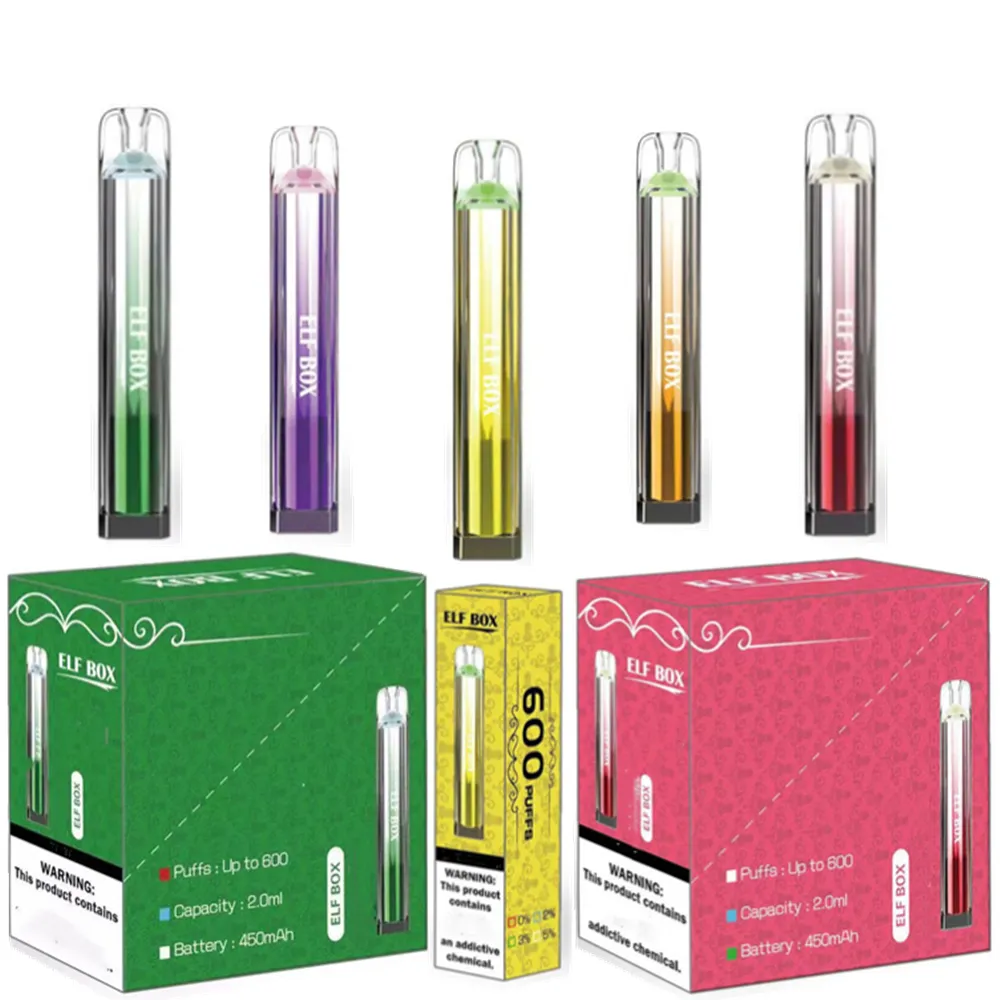 100% Original ELF BOX E Cigarette 600 Puffs Disposable Vape Device Pen Pod Mesh Coil 450mah Battery 10 Flavors Available VS ELUX LEGEND 3500 PUFFS CRYSTAL ELFBOX
100% Original ELF BOX E Cigarette 600 Puffs Disposable Vape Device Pen Pod Mesh Coil 450mah Battery 10 Flavors Available VS ELUX LEGEND 3500 PUFFS CRYSTAL ELFBOX