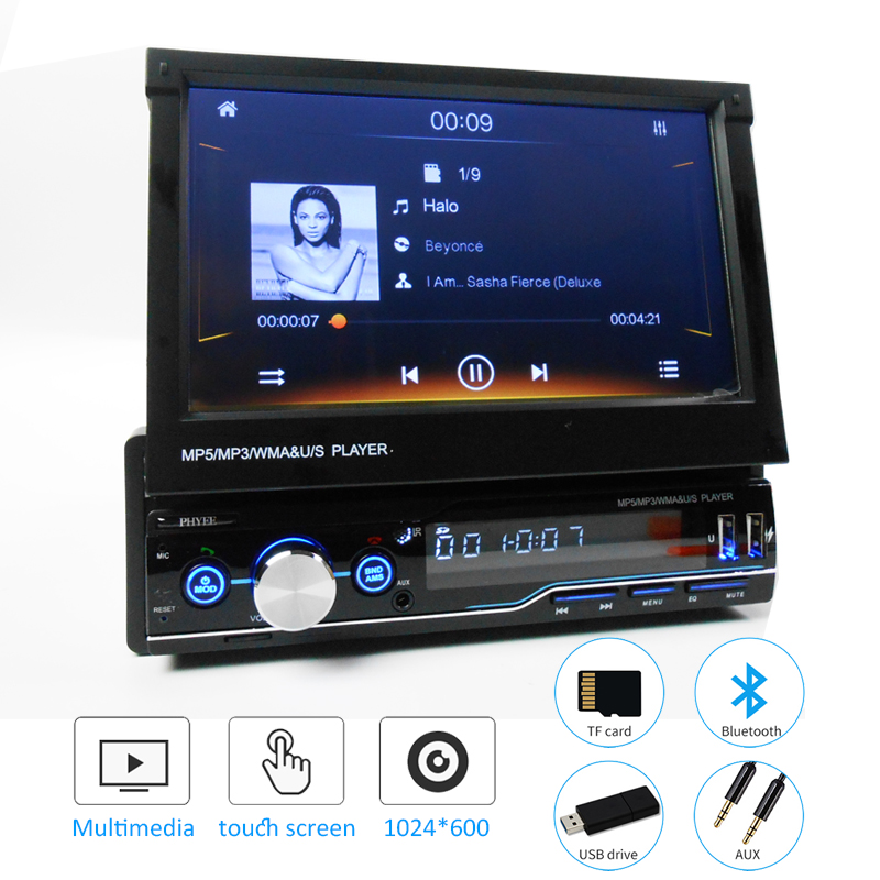 1 Din Apple Carplay Car Radio Retractable Screen Android-Auto Bluetooth Handsfree Mirror Link MP5 Player USB TF Head Unit T100C
1 Din Apple Carplay Car Radio Retractable Screen Android-Auto Bluetooth Handsfree Mirror Link MP5 Player USB TF Head Unit T100C