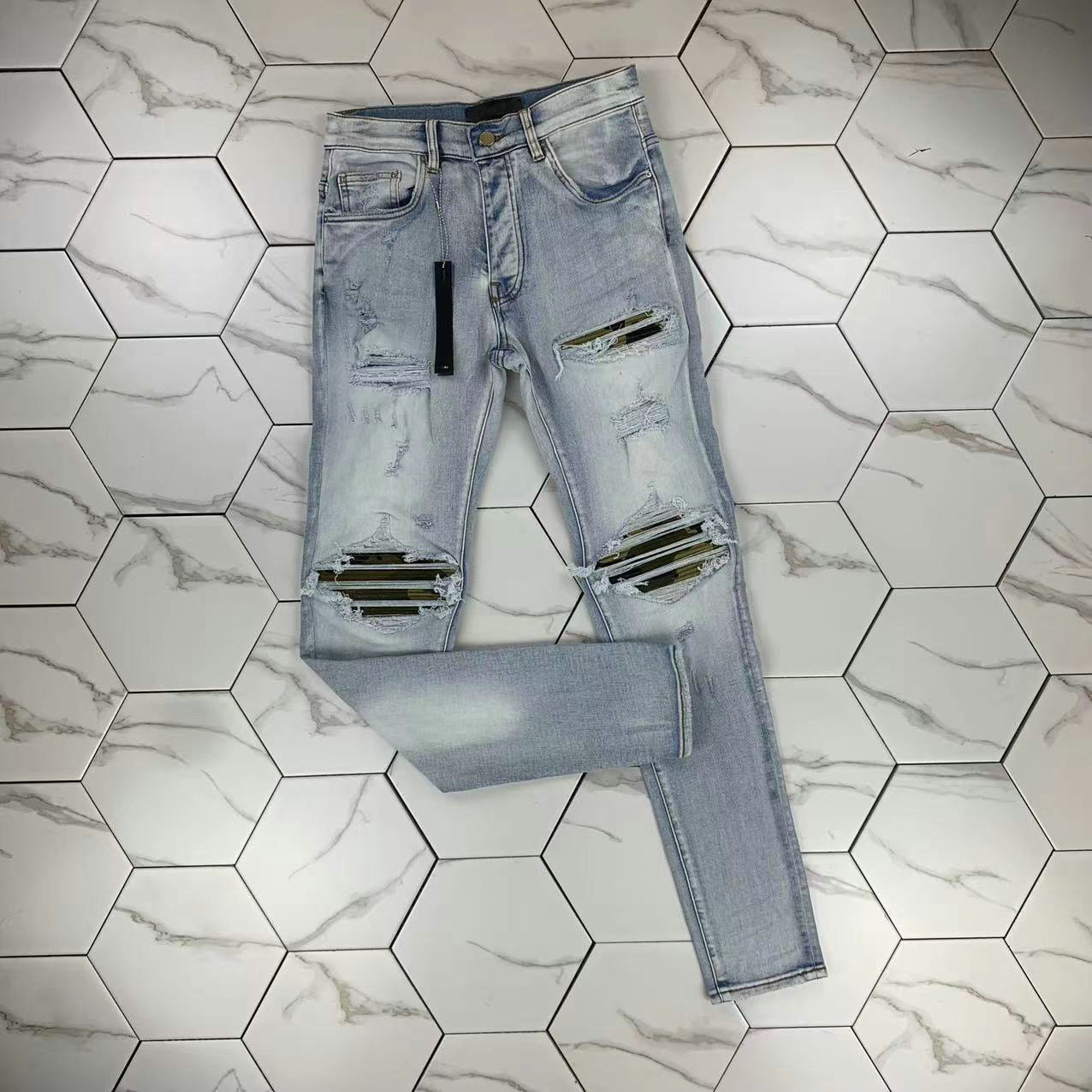 HM589 Mens jeans black cargo pants Designer Jeans skinny stickers light wash ripped motorcycle rock revival joggers true religions Casual Elastic Trousers Denim, Blue
HM589 Mens jeans black cargo pants Designer Jeans skinny stickers light wash ripped motorcycle rock revival joggers true religions Casual Elastic Trousers Denim, Blue