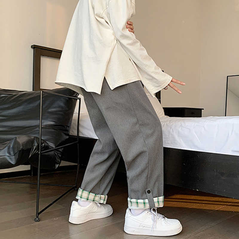 Men's Pants Men Ins Fashion Design Teens All-match Preppy Style Stylish Streetwear Popular Casual Trendy Ulzzang Handsome Daily Y2302