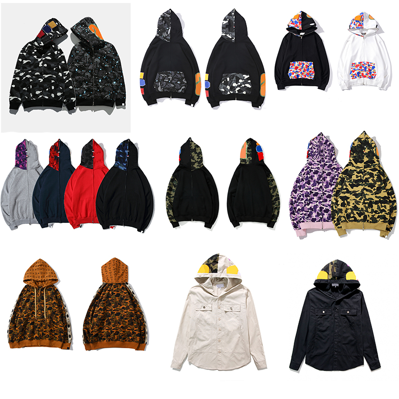 Camo Shark Full Zip Hoodie Pink Green Black Autumn Fall Winter Fashion Designer hoodies Street hoody Bapesta Baep hoodys Mens Casual sweaters sweatshirts jacket, 003
Camo Shark Full Zip Hoodie Pink Green Black Autumn Fall Winter Fashion Designer hoodies Street hoody Bapesta Baep hoodys Mens Casual sweaters sweatshirts jacket, 003