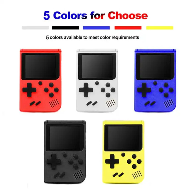 Portable 400-in-1 Mini Handheld Retro Video Game Console 8 Bit 3.0 Inch Color LCD Display AV Output Built-in 400 Classic Games Player For Kids Gift