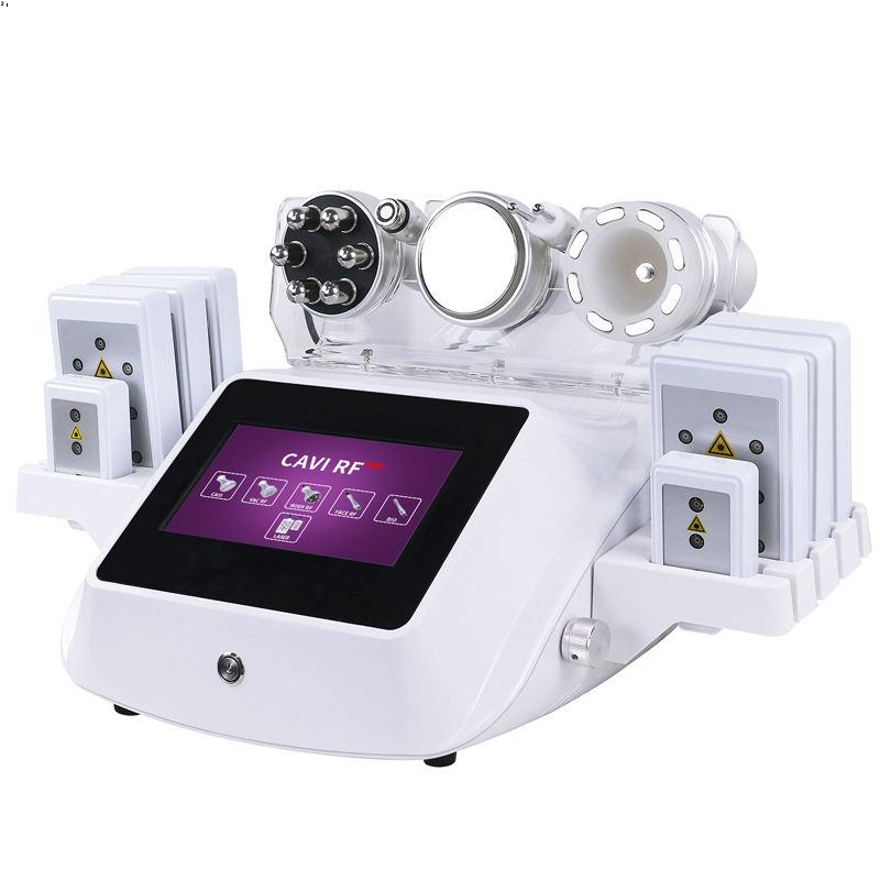 6 In 1 40K Ultrasonic Cavitation Vacuum Slimming Machine Radio Frequency Lipo Beauty Equipment