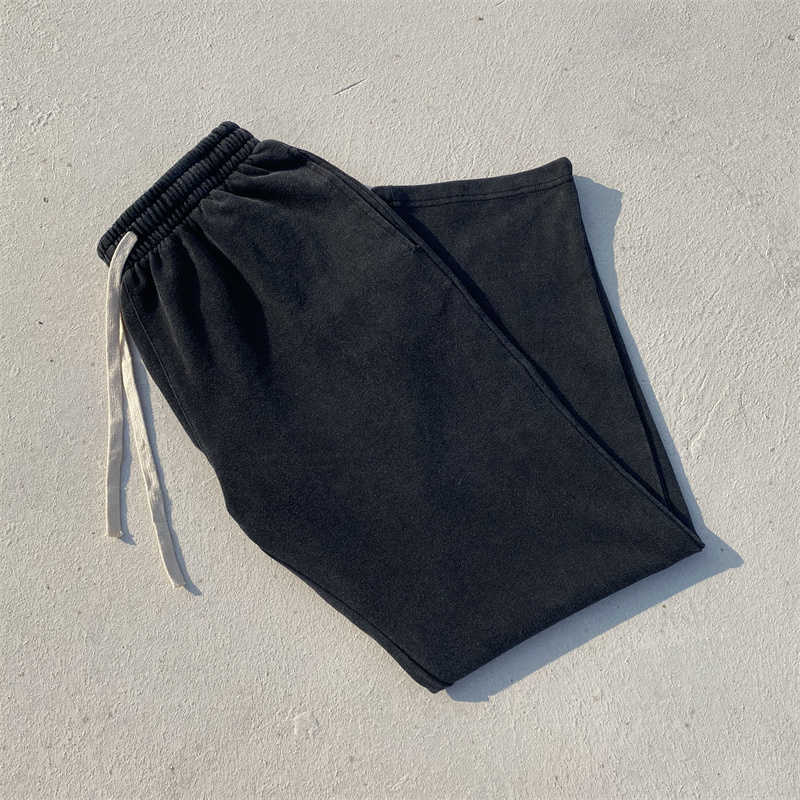 Men's Pants Vintage Washed Sweatpants Men Women High Quality Four Season Versatile Pants Loose Hanging Casual Simple Beautiful Trousers