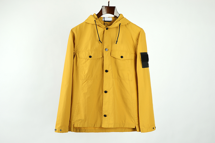 AAA quality brand men's topstoney jackets 4-color multi-pocket drawcord hood coat Loose casual jacket Size M-2XL