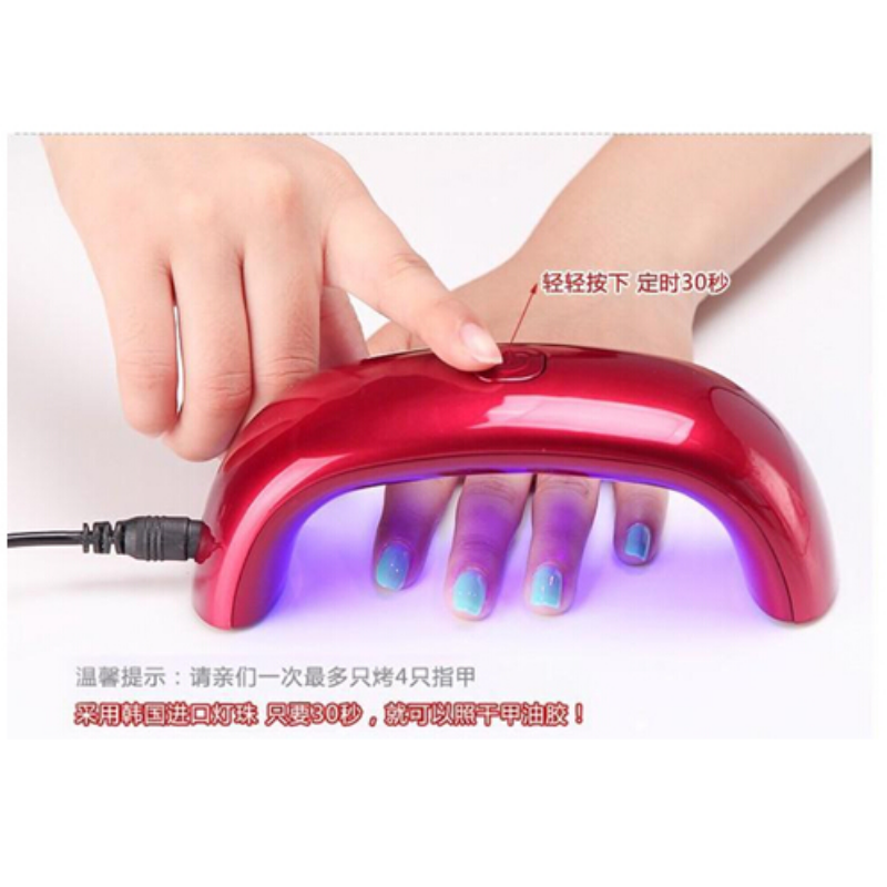 Mini USB 9W 3 LED UV Nail Dryer Curing Lamp Machine Gel Polish Powerful Light Nail Fast Dry Colors