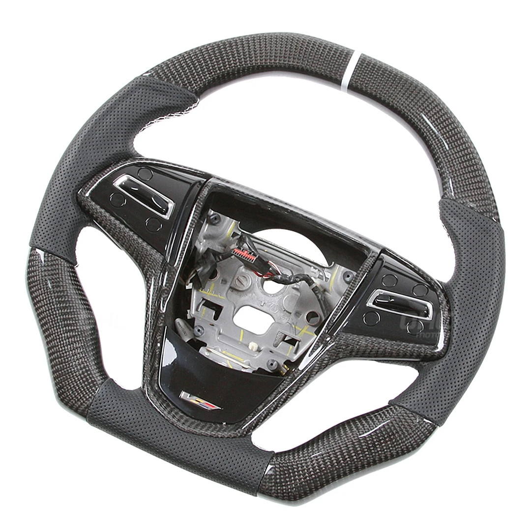 Racing Wheels Custom Car Interior Accessories Carbon Fiber Steering Wheel For Cadillac ATS