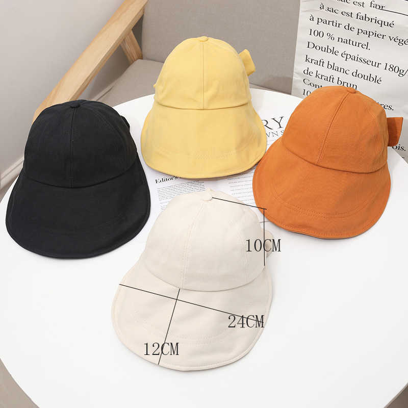 Ball Caps Summer Sun Hat Women Foldable Baseball Cap Solid Bow Floppy Hat Outdoor Sports Anti-UV Hat Adjustable Wide Brim Suncrean Hats G230209