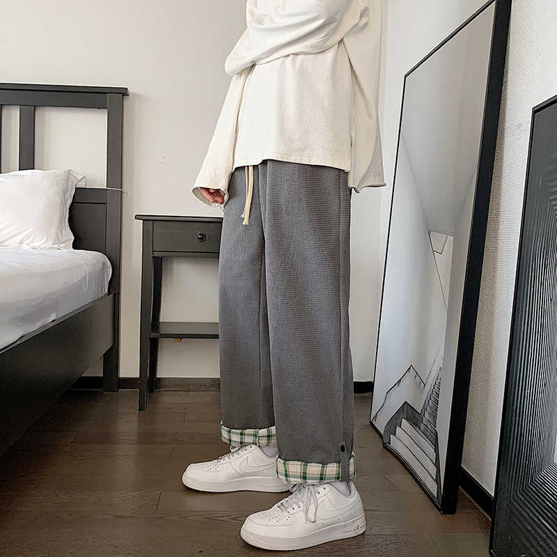 Men's Pants Men Ins Fashion Design Teens All-match Preppy Style Stylish Streetwear Popular Casual Trendy Ulzzang Handsome Daily Y2302