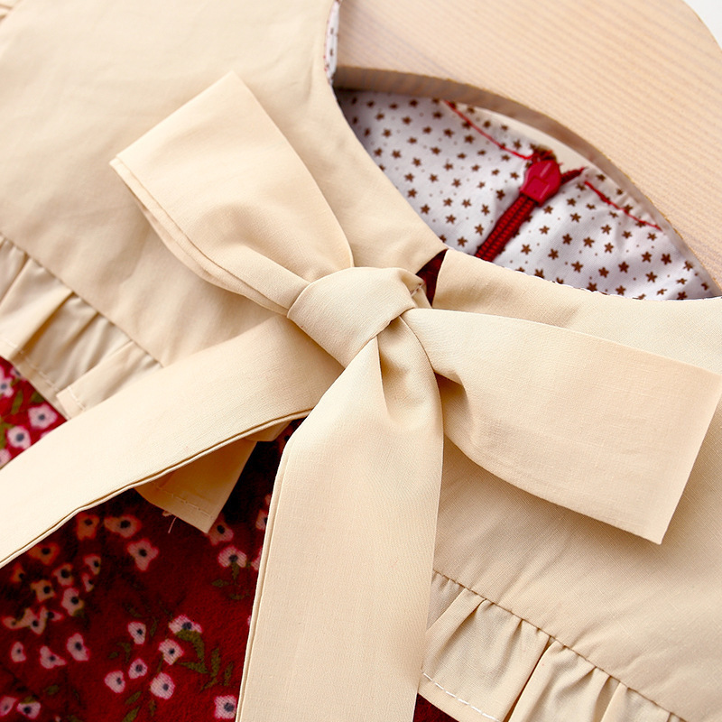 Christening dresses born baby girls spring clothes long sleeve floral for 1 year birthday clothing outfit wear 230209