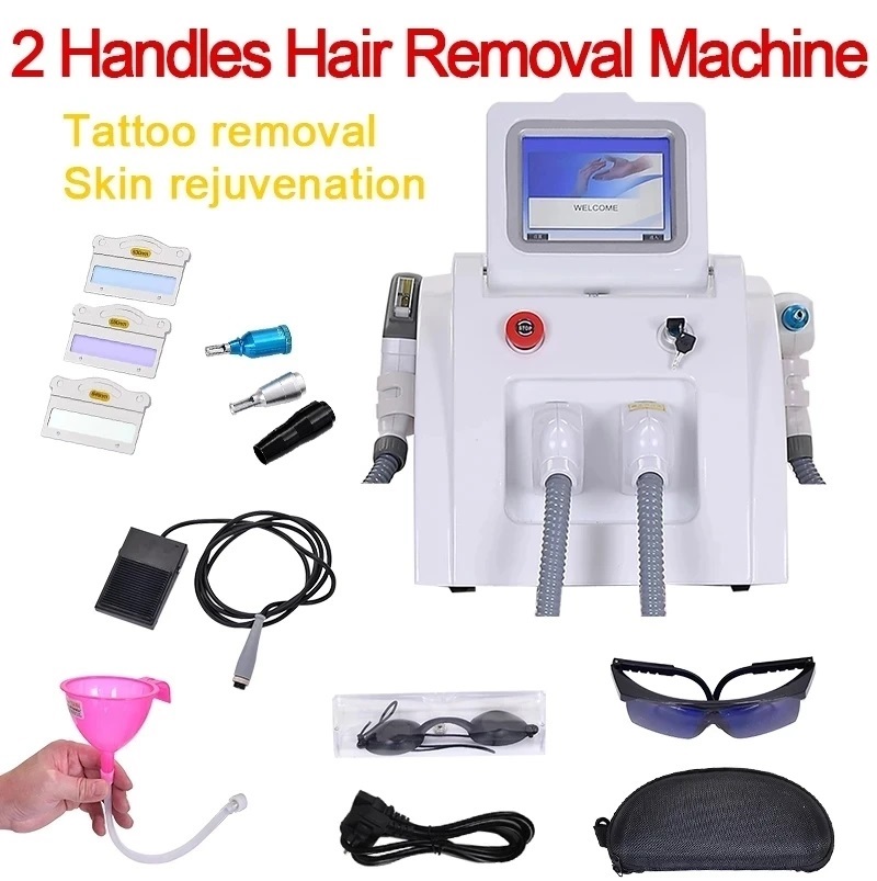 2000W 2-in-1 Diode Laser IPL Hair Removal & Tattoo Removal Machine - Portable Professional 2024 Salon Device for Pigment Removal