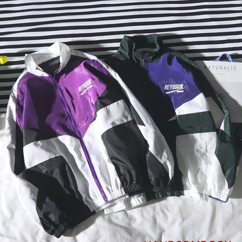 Mens Jackets April MOMO Summer Sunproof Thin Coats Outwear Hombre Male Casual Fashion Patchwork Zipper 230210