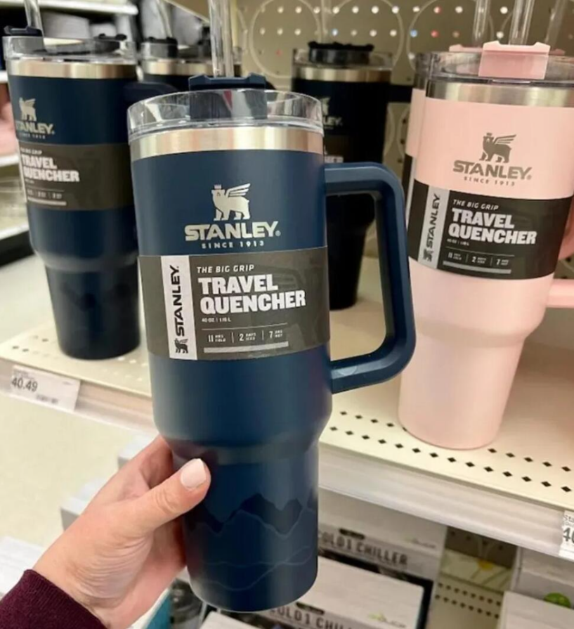 With Logo Stley 40oz Stainless Steel Tumblers Handle Lid Straw Big Capacity Beer Mug Water Bottle Powder Coating Outdoor Camping Cup Vacuum Insulated GG221, Sky blue
With Logo Stley 40oz Stainless Steel Tumblers Handle Lid Straw Big Capacity Beer Mug Water Bottle Powder Coating Outdoor Camping Cup Vacuum Insulated GG221, Sky blue