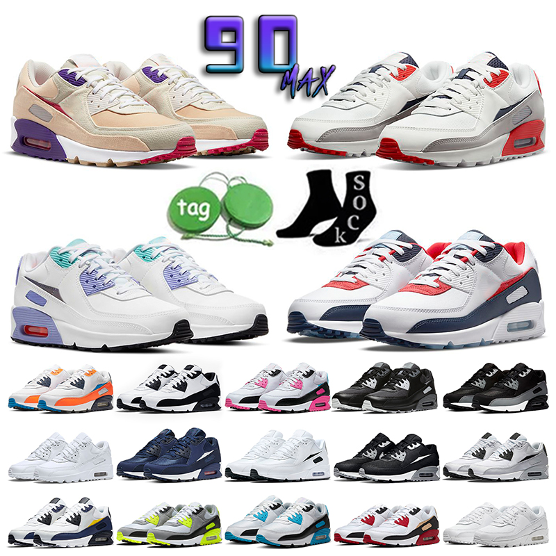 

Classic Max 90 Mens Running Sports Shoes Air 90s Triple White Black Red Wolf Grey Polka Dot Infrared Airs Total Orange Laser Blue Hyper Grape Royal Mens Women Sneakers