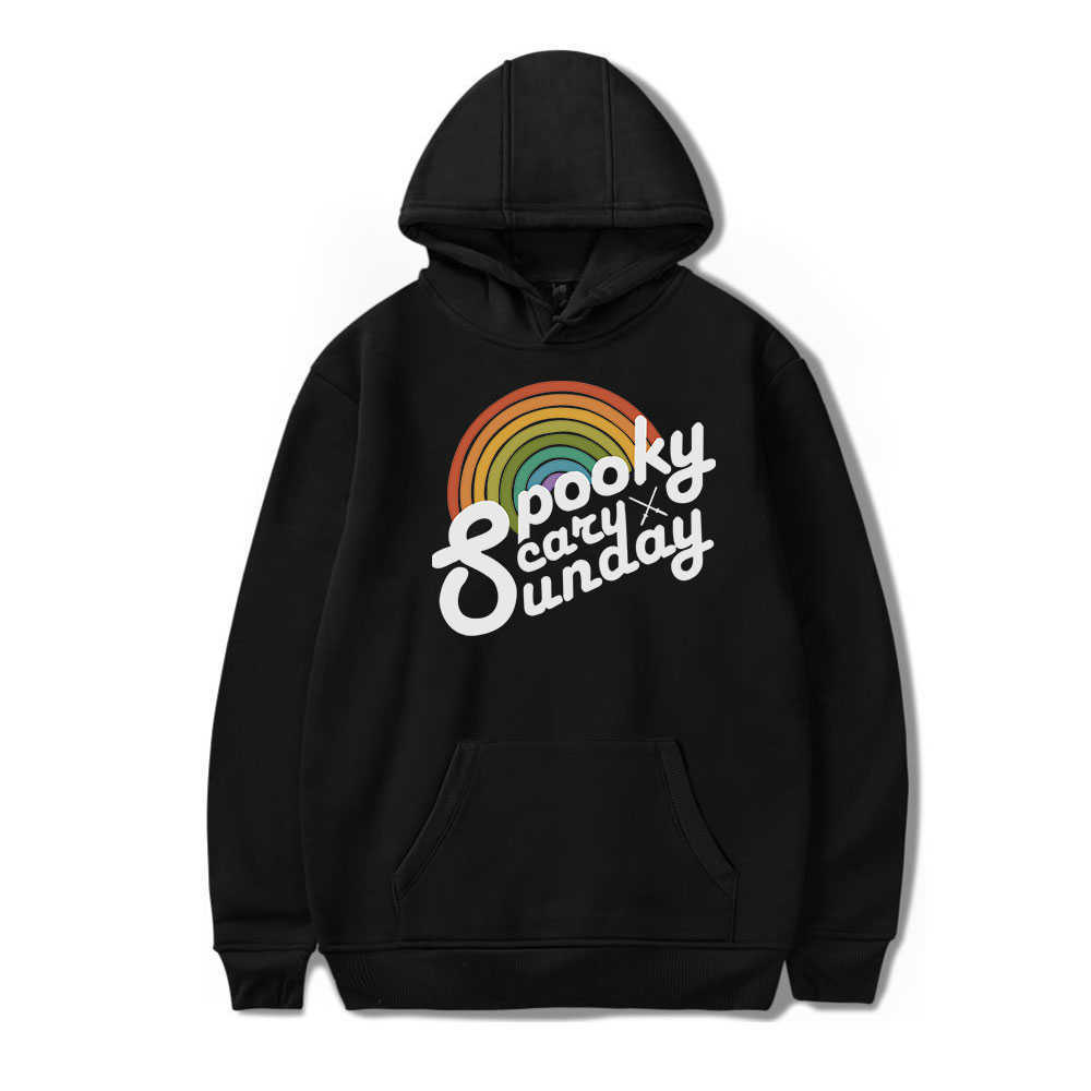 Men's Hoodies Sweatshirts CoryxKenshin Spooky Scary Sunday Merch Hoodie Unisex Long Sleeve Pullover Sweatshirt Women Men's Hoodie Harajuku Clothes L230209