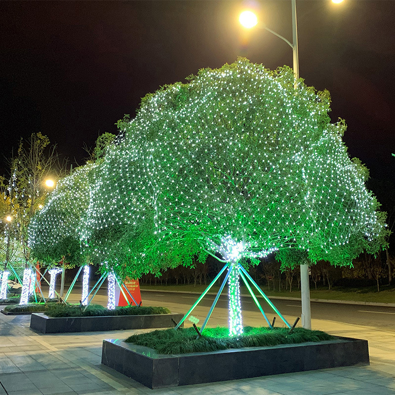 3M*2M LED Strings Mesh Net Lights Ceiling Christmas Party Wedding Outdoor Decoration lamps 30V 24V 110V 220V Crestech168