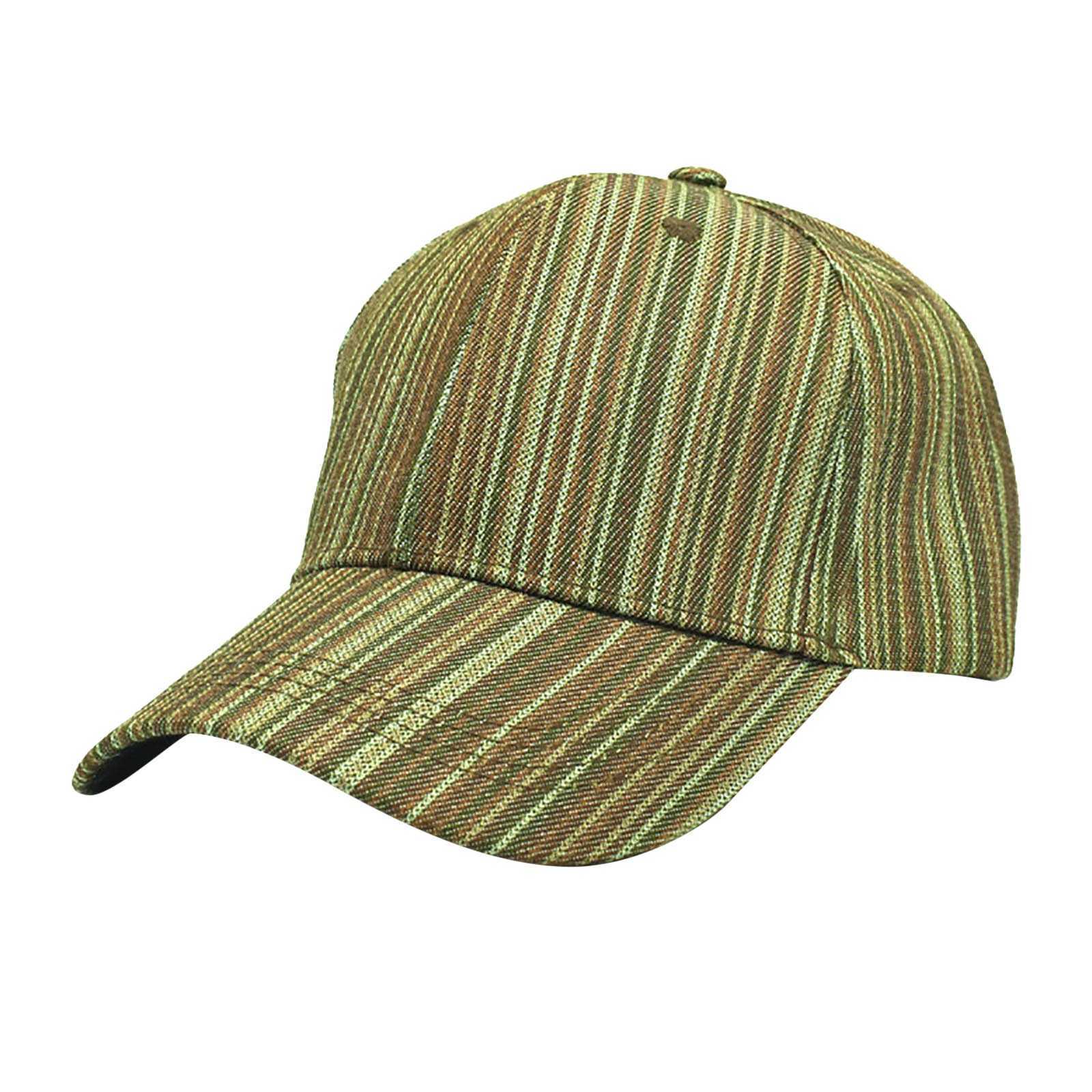 Ball Caps New Baseball Cap Women's Japanese Fashion Striped Cap Men's Cotton Spring Travel Sun Visor G230209