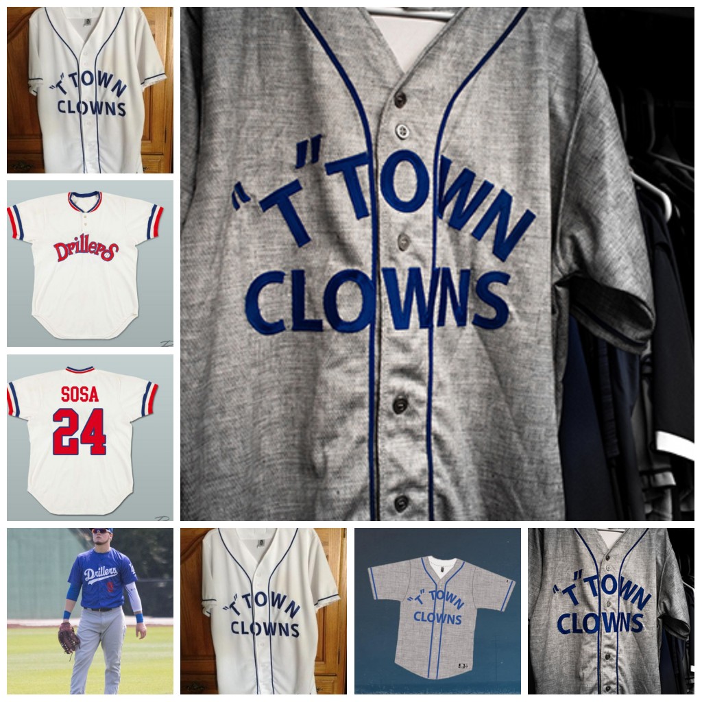 2021 Tulsa Drillers NEGRO LEAGUE "T" TOWN CLOWNS Baseball Jersey Cody Bellinger Clayton Kershaw Julio Urias Jeren Kendall Kenneth Betancourt Ryan Noda, As picture
2021 Tulsa Drillers NEGRO LEAGUE "T" TOWN CLOWNS Baseball Jersey Cody Bellinger Clayton Kershaw Julio Urias Jeren Kendall Kenneth Betancourt Ryan Noda, As picture