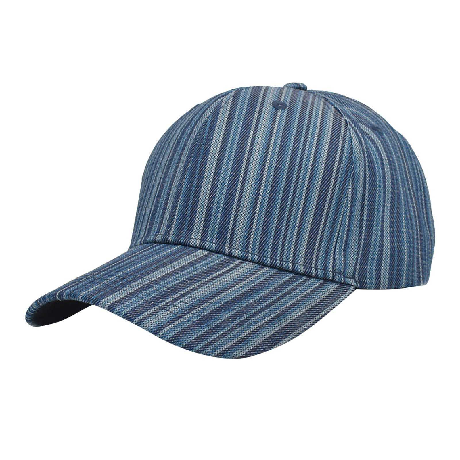 Ball Caps New Baseball Cap Women's Japanese Fashion Striped Cap Men's Cotton Spring Travel Sun Visor G230209