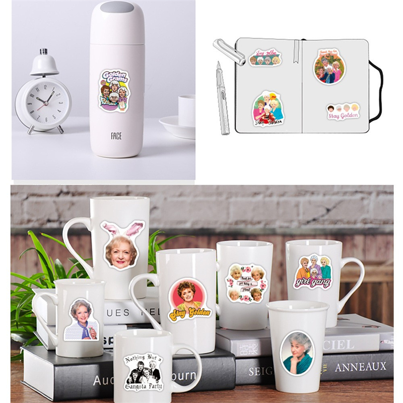 50Pcs TV Show The Golden Girls stickers golden grams Graffiti Kids Toy Skateboard car Motorcycle Bicycle Sticker Decals Wholesale