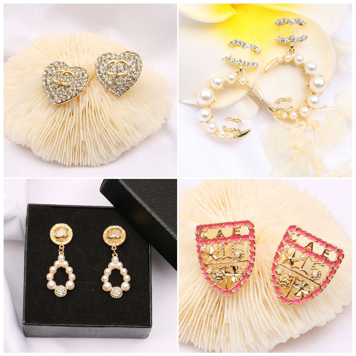 Fashion Ear Stud Earrings 18K Gold Plated 925 Silver Plated Crystal Pearl Earring For Womens Extravagant Wedding Jewelry Accessories Luxury Couple Gifts
Fashion Ear Stud Earrings 18K Gold Plated 925 Silver Plated Crystal Pearl Earring For Womens Extravagant Wedding Jewelry Accessories Luxury Couple Gifts