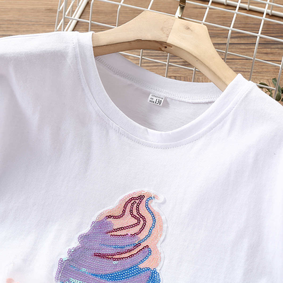Clothing Sets Cute Baby Kids Summer Skirt Suits for Girls Clothes Short Sleeve Shirt Skrit Party Costumes Children Clothing 8 10 12 13 Years W230210