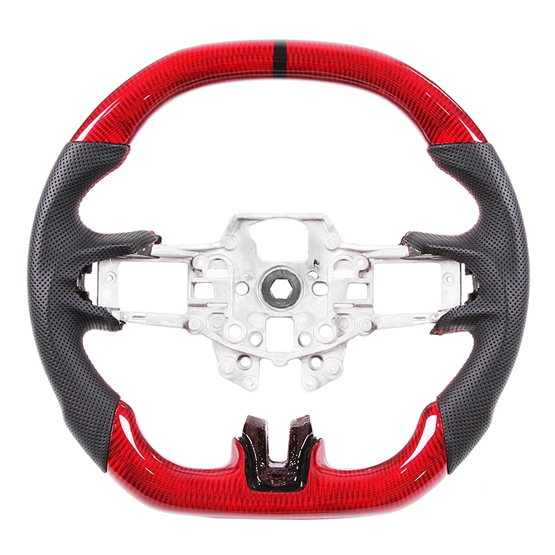 Car Steering Wheels Car Accessories Custom Carbon Fiber Steering Wheel for Ford Mustang 20 16-20 18