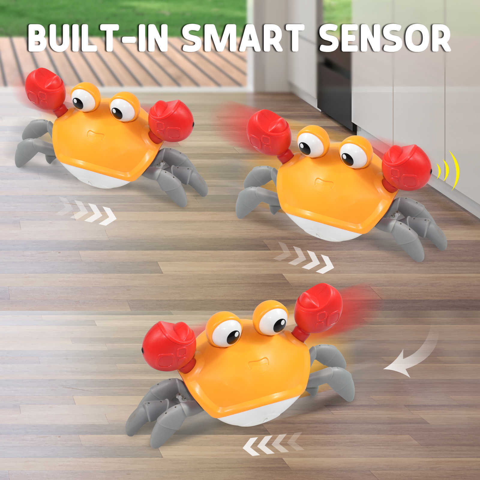 Bath Toys Kids Induction Escape Crab Octopus Crawling Toy Baby Electronic Pets Musical Toys Educational Toddler Moving Toy Christmas GiftJ230210