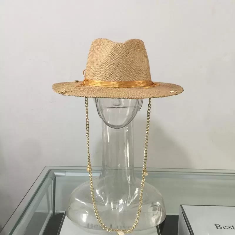 Wide Brim Hats Arrival Summer Women's Straw Hat Raffia Sun With Chains Shells Pearls Panama ProtectionWide, Beige
Wide Brim Hats Arrival Summer Women's Straw Hat Raffia Sun With Chains Shells Pearls Panama ProtectionWide, Beige