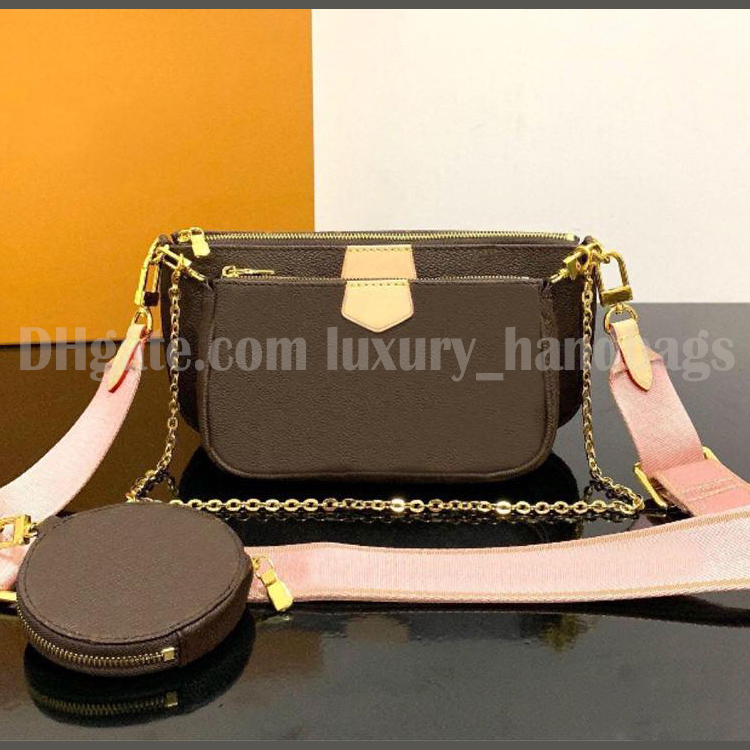 Women designer bag high quality M44823 handbag have code serial number luxury shoulder Bag Triple wallet Three-piece combination flower coin purse crossbody bags, Black strap
Women designer bag high quality M44823 handbag have code serial number luxury shoulder Bag Triple wallet Three-piece combination flower coin purse crossbody bags, Black strap