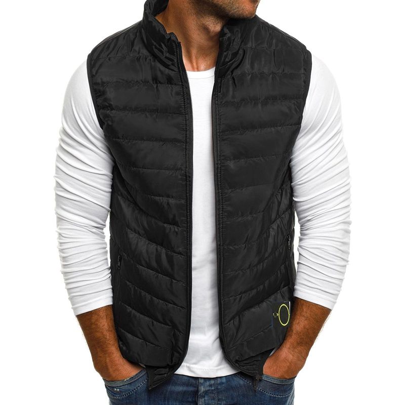 Men's plus size vest winter down jacket men's/women's one-piece suit women's stone vest island sleeveless outdoor warm thick coat clothing Uomo