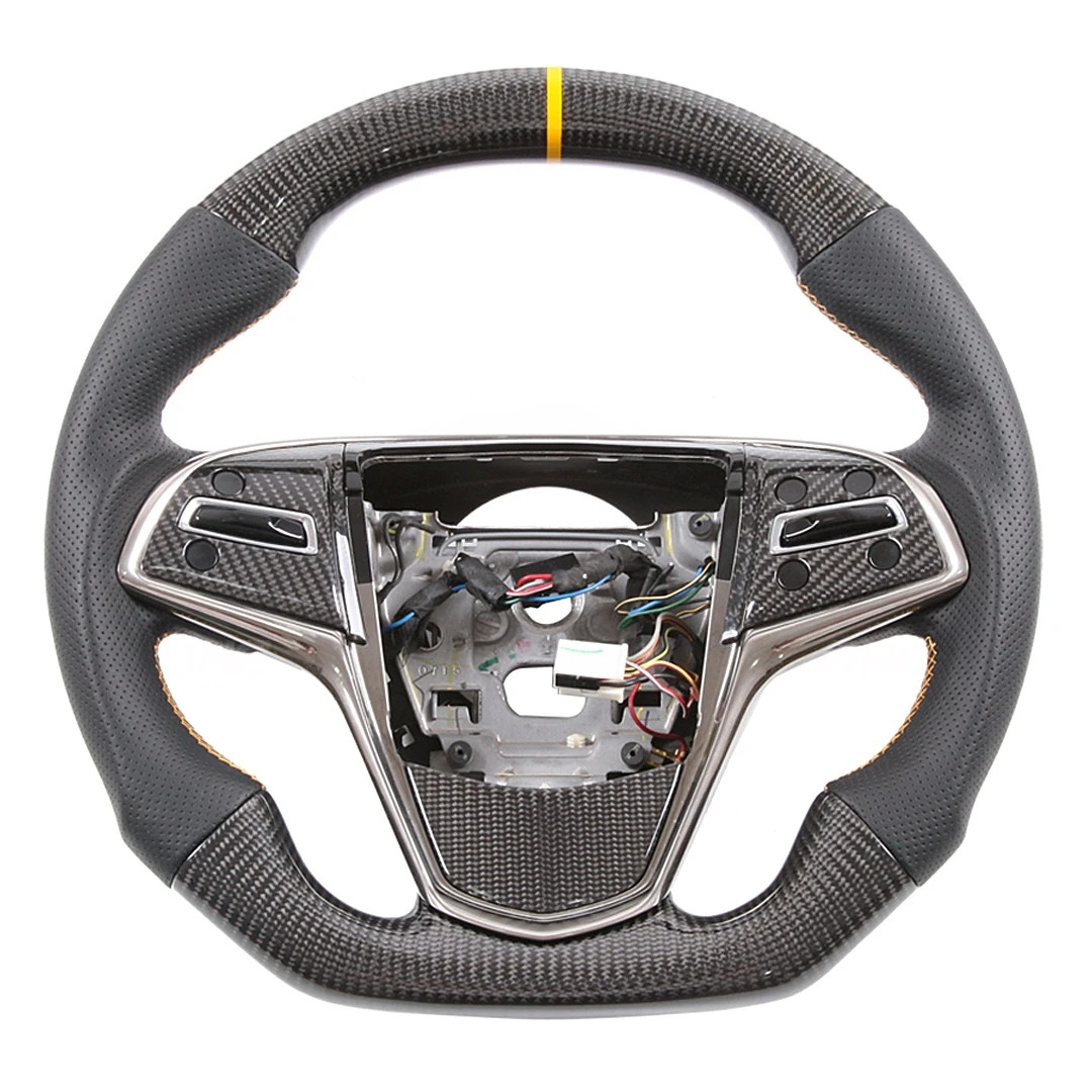 Racing Wheels Custom Car Interior Accessories Carbon Fiber Steering Wheel For Cadillac ATS