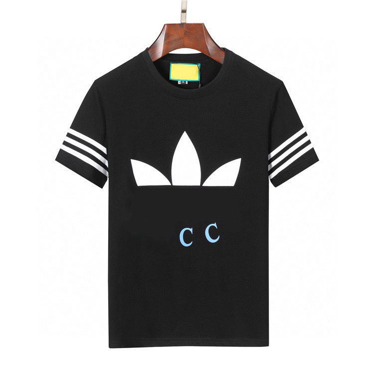 Men's Plus Tees & Polos Round neck embroidered and printed polar style summer wear with street pure cotton T-Shirts a2q2