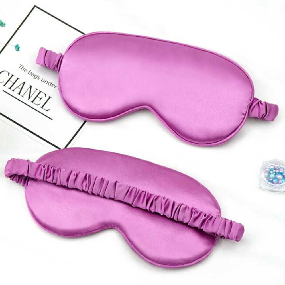 16 Colors Blue Pink Silk Sleep Masks Rest Shading Eye Mask Padded Shade Cover Eyepatch Travel Relax Aid Blindfolds Eyemask Mascaras De Seda Para Dormi