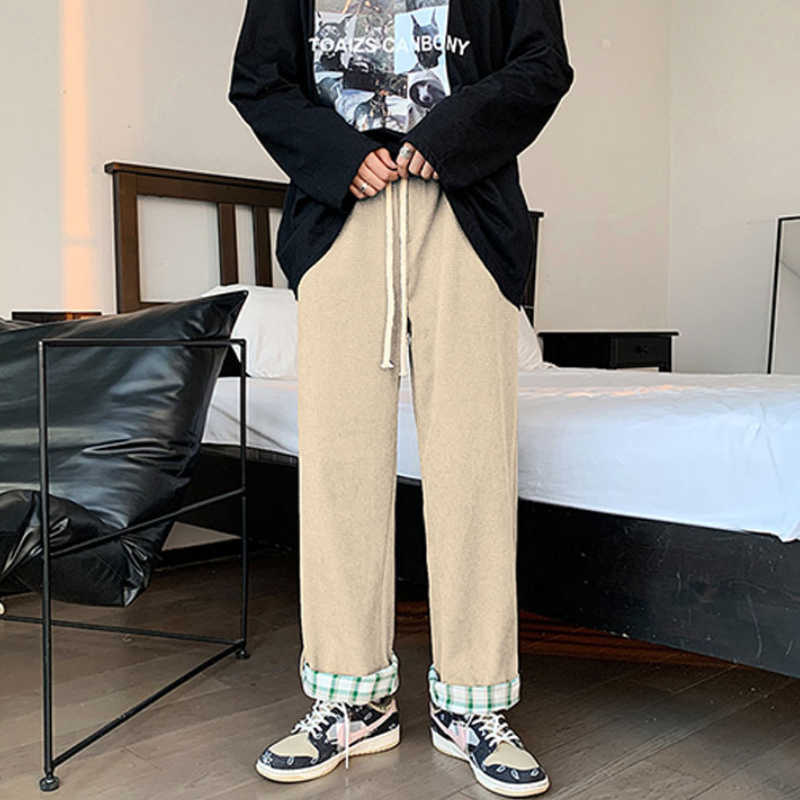 Men's Pants Men Ins Fashion Design Teens All-match Preppy Style Stylish Streetwear Popular Casual Trendy Ulzzang Handsome Daily Y2302