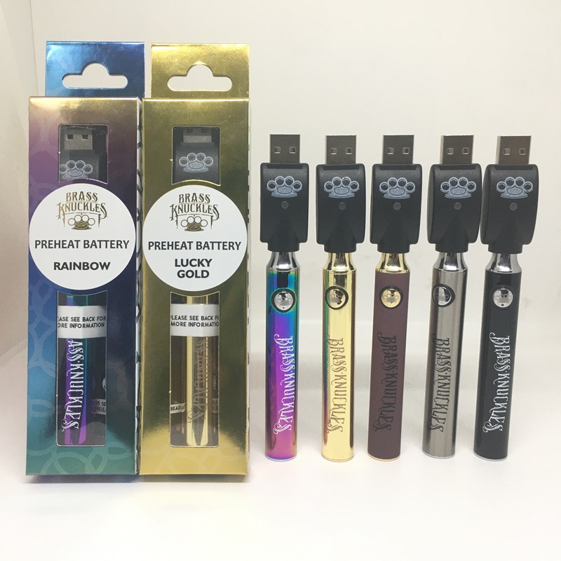 Brass Knuckles Battery 900mAh Gold Wood Rainbow Preheat Adjustable Voltage Vape Pen BK 510 Thread Cartridge
Brass Knuckles Battery 900mAh Gold Wood Rainbow Preheat Adjustable Voltage Vape Pen BK 510 Thread Cartridge