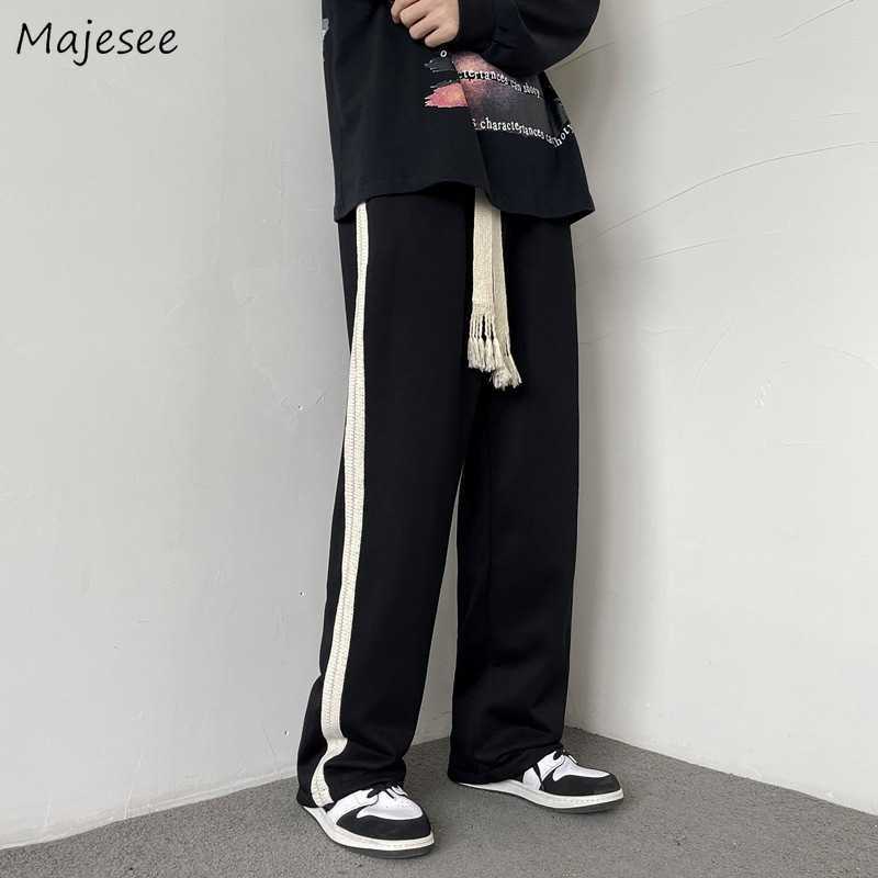 Men's Pants Casual Men Patchwork Design Spring New Fashion Ins Loose Popular Handsome Bottoms Students All-match Korean Style Harajuku Y2302