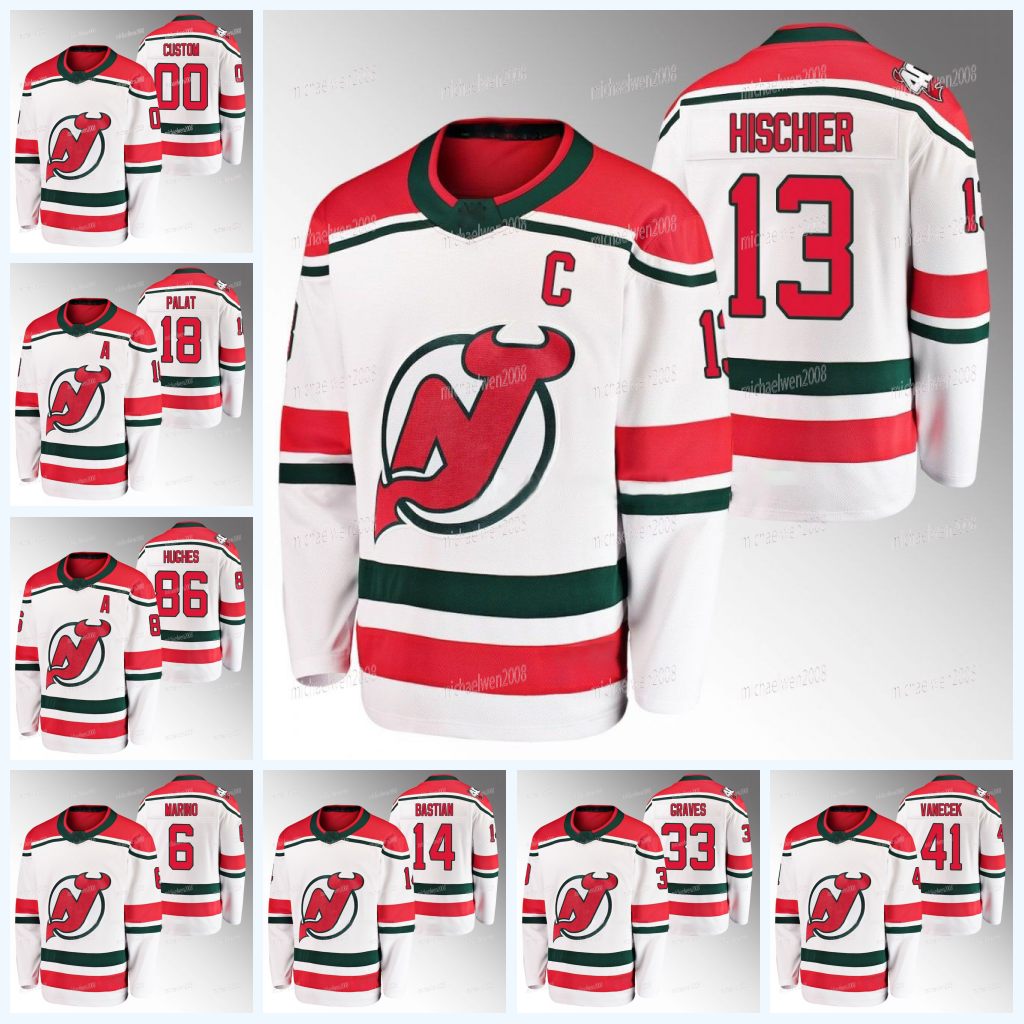 Devils 13 Nico Hischier Hockey Jersey New Jersey Timo Meier 2022-23 Heritage White Ondrej Palat Jack Hughes Dawson Mercer Tomas Tatar Miles Wood Ryan Graves
Devils 13 Nico Hischier Hockey Jersey New Jersey Timo Meier 2022-23 Heritage White Ondrej Palat Jack Hughes Dawson Mercer Tomas Tatar Miles Wood Ryan Graves