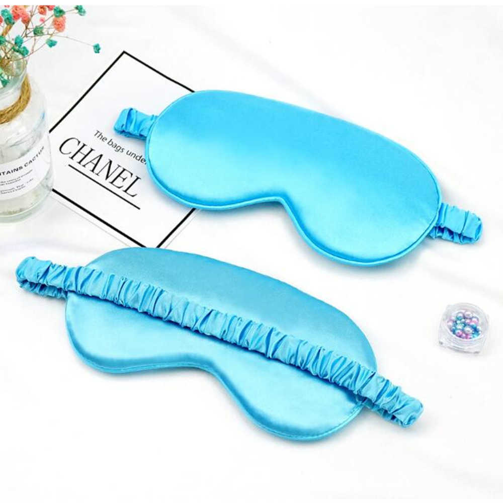 16 Colors Blue Pink Silk Sleep Masks Rest Shading Eye Mask Padded Shade Cover Eyepatch Travel Relax Aid Blindfolds Eyemask Mascaras De Seda Para Dormi