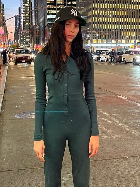 Women's Jumpsuits Rompers Sibybo Long Sleeve Ribbed Jumpsuits For Women Brown Button Wide Legs Jumpsuit Romper Femme Autumn Winter Casual Overall