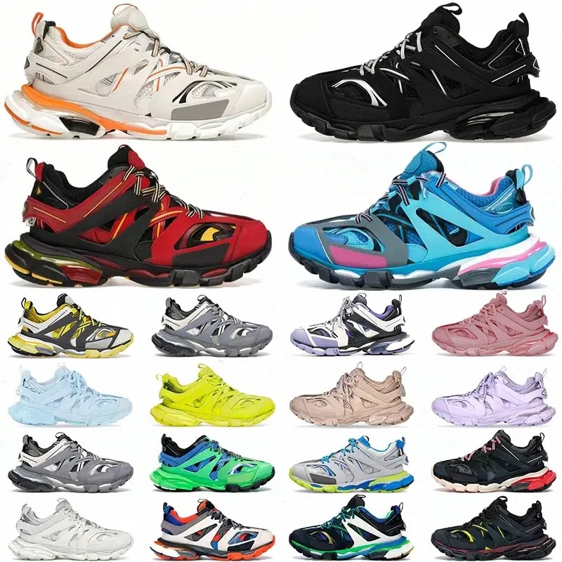 Designer Boots Luxury Men Casual Shoes Women Mesh Breathable Runner Shoes Track White Black Sneakers Leather Brand Trainer Nylon Chunky Heel Outdoor Non Slip 36-45