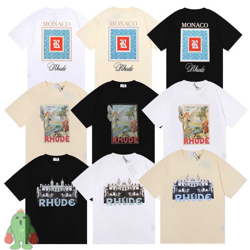 Men' T-Shirts 100% Cotton Rhude Monaco T-shirts Men Women Casual Roud Neck Short Sleeve Us Size Tshirts ZH1U
Men' T-Shirts 100% Cotton Rhude Monaco T-shirts Men Women Casual Roud Neck Short Sleeve Us Size Tshirts ZH1U