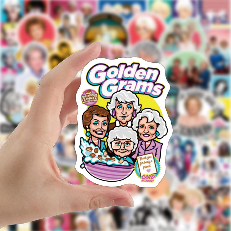 50Pcs TV Show The Golden Girls stickers golden grams Graffiti Kids Toy Skateboard car Motorcycle Bicycle Sticker Decals Wholesale