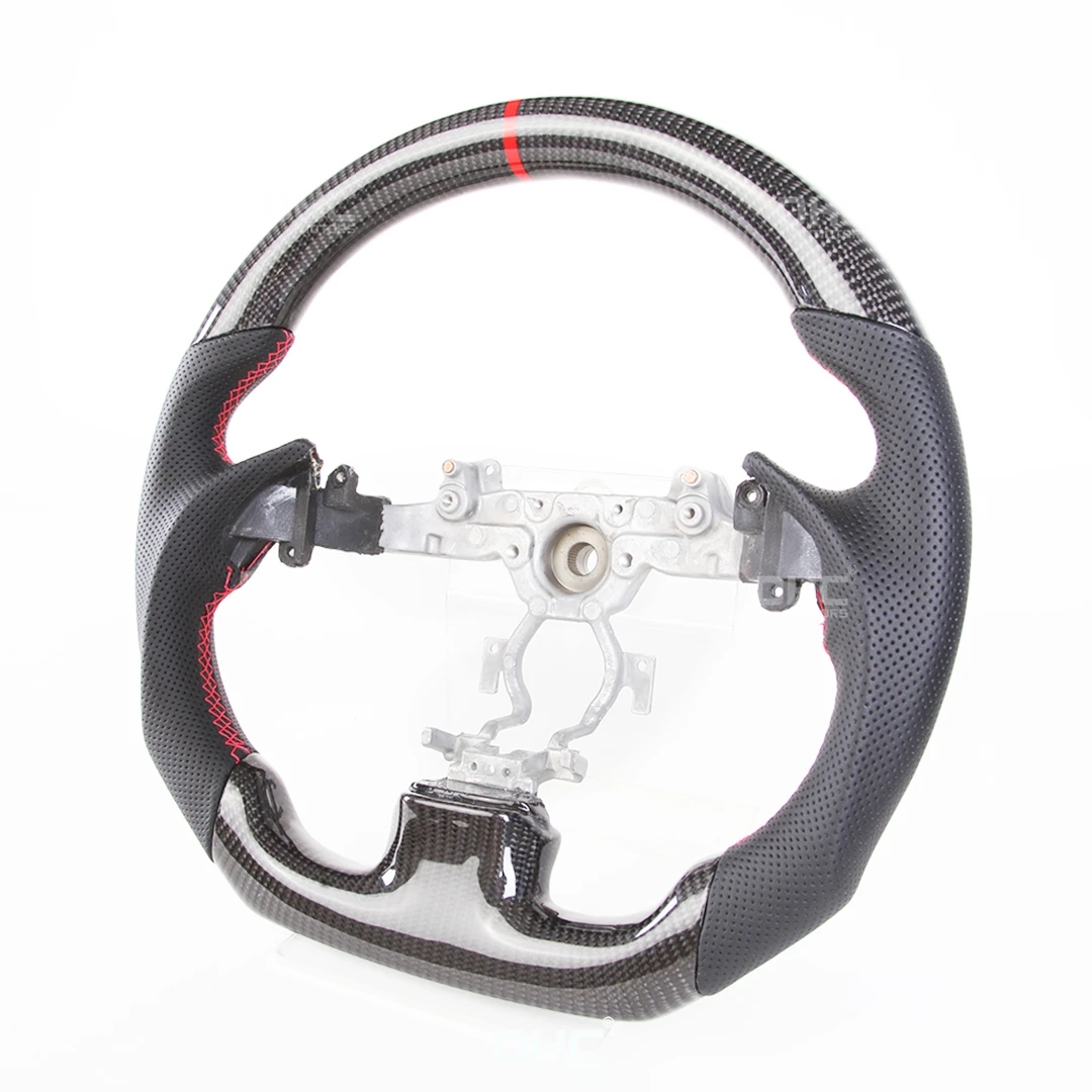 LED Racing Carbon Fiber Steering Wheel for Infiniti G37 WE Car Sport Racing Steering Wheel