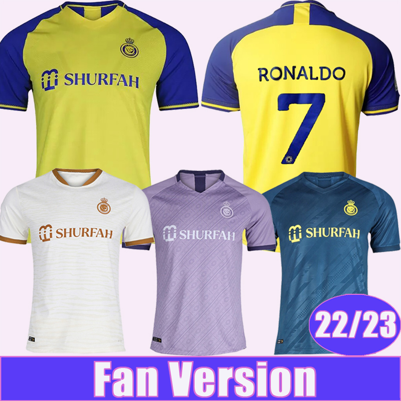 22 23 Al Nassr FC Mens Soccer Jerseys RONALDO Home Yellow Version Away 3rd 4th Shirt Short Sleeves Uniforms, Qm10810 22 23 home no patch
22 23 Al Nassr FC Mens Soccer Jerseys RONALDO Home Yellow Version Away 3rd 4th Shirt Short Sleeves Uniforms, Qm10810 22 23 home no patch